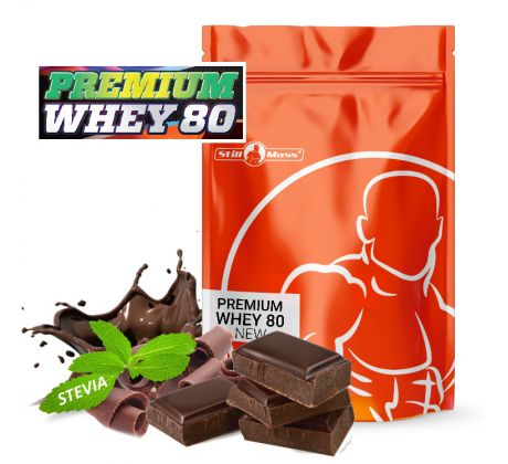 Premium whey 80 stevia 1kg - Chocolate