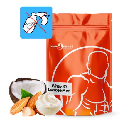 Whey 80 lactose free 1kg - Almond/coconut/cream