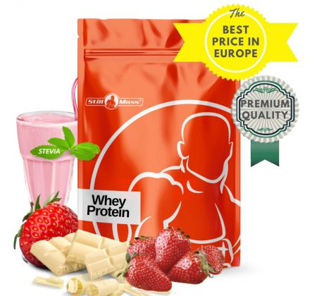 Whey protein 1kg - Whitechoco/strawberry stevia